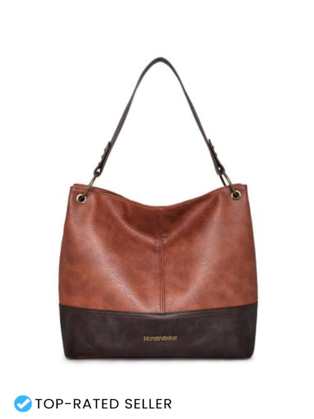 Hobo Shoulder Bag Vegan Leather Slouchy Tote Handbag